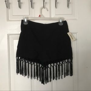 Black Boho Shorts